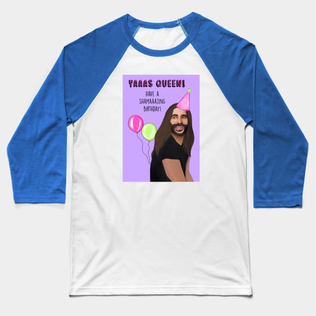 JVN birthday Baseball T-Shirt by Poppy and Mabel